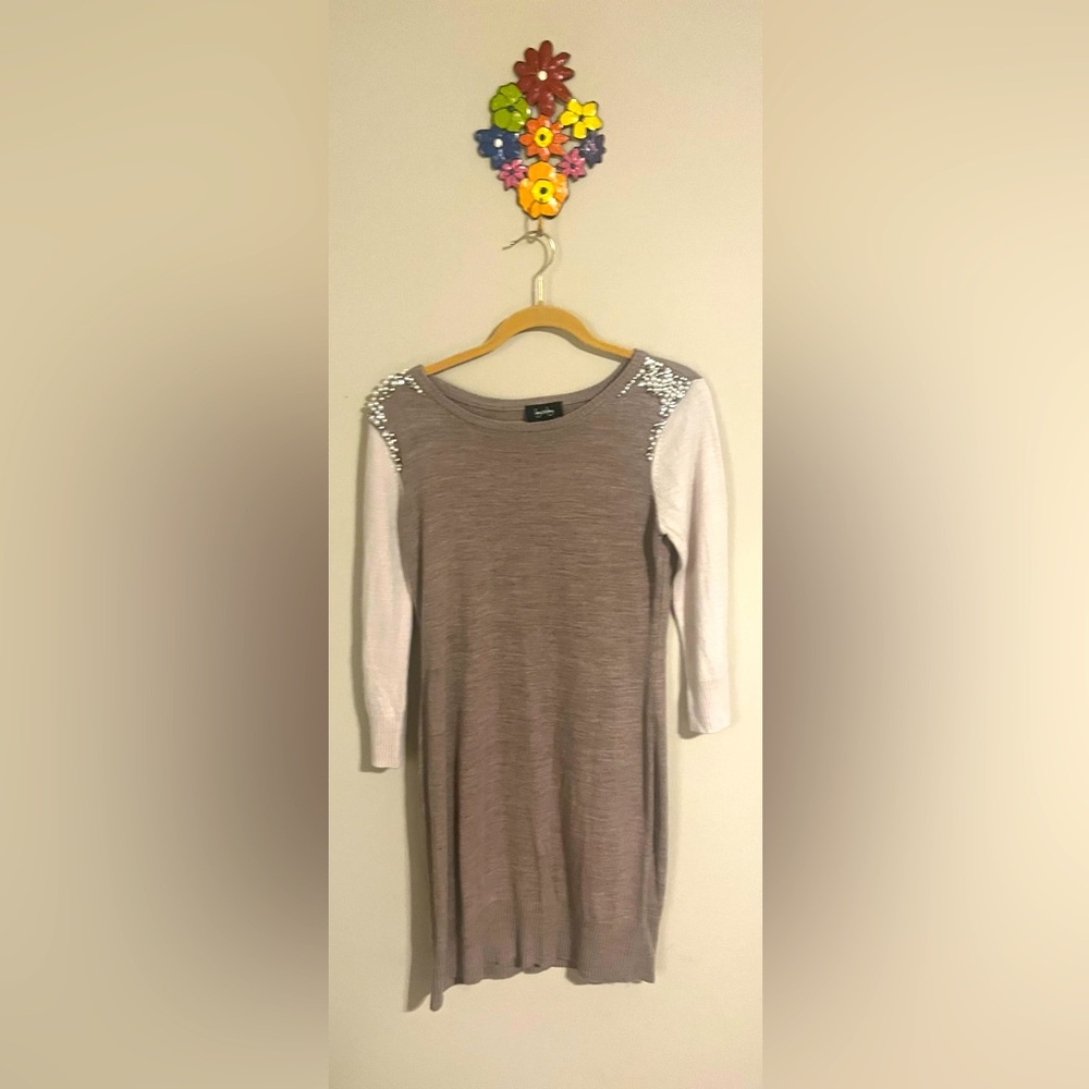By & By, XL sweater dress, with beads on the shoulders